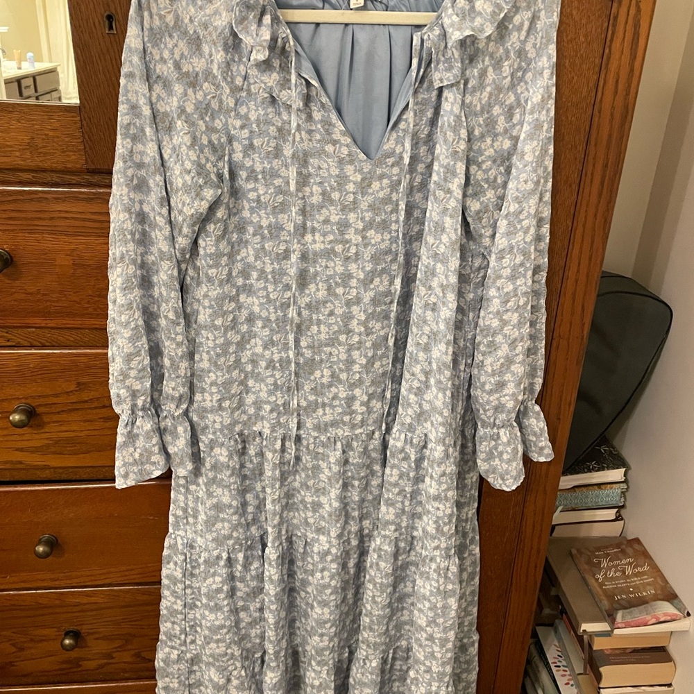 Floral Blue Dress